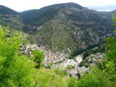 Ste-Enimie, dans les gorges du Tarn, Lozère 