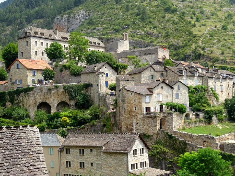 Ste-Enimie, dans les gorges du Tarn, Lozère 