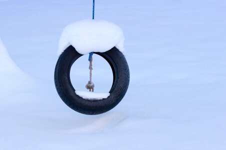 Swing winter snow