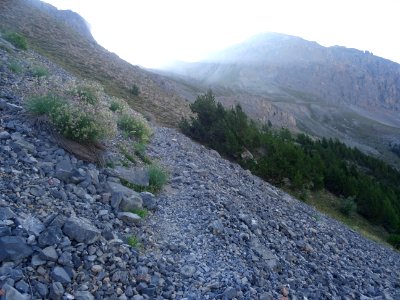 Dans la montée vers le col de Vallouise et la Tête des Lau… 