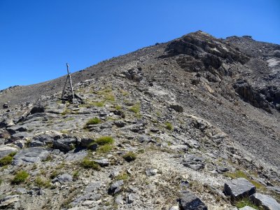 Depuis le Col de Chaude Maison (2835m), vue vers la Turge … photo