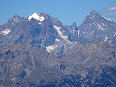 Le Pic sans Nom, le Mont Pelvoux, le Fifre, la face sud de… 