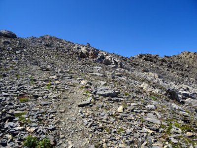 Arrivée sous le Col de Chaude Maison 