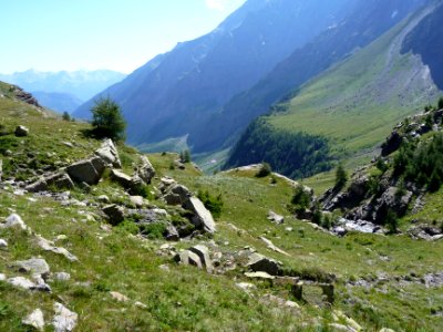 Dans la descente du vallon du Fournel 
