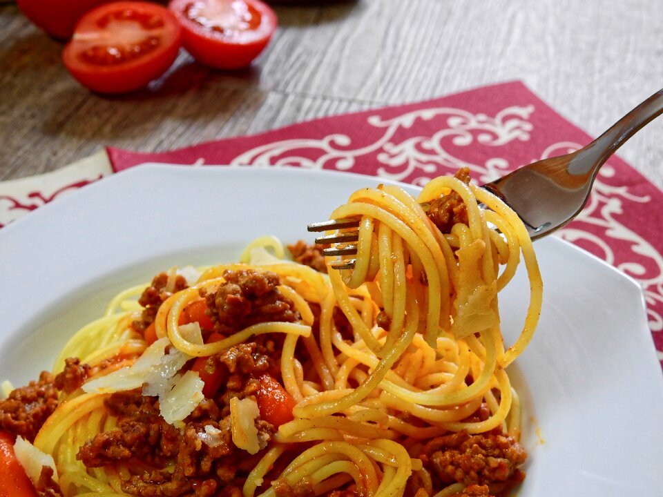 Spaghetti eat food