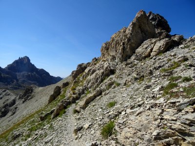 Sur l'arête qui monte vers le sommet du Pic des Esparges F… 