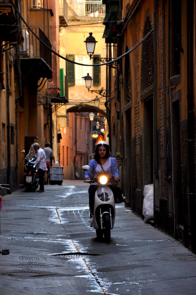 Alley tuscany street scene