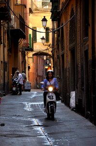 Alley tuscany street scene photo