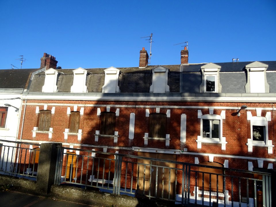 Maisons en briques, Arras, Pas-de-Calais 