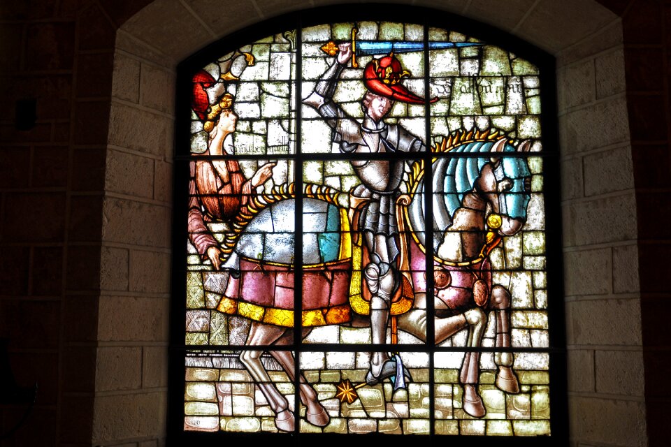 Stained-glass window art glass