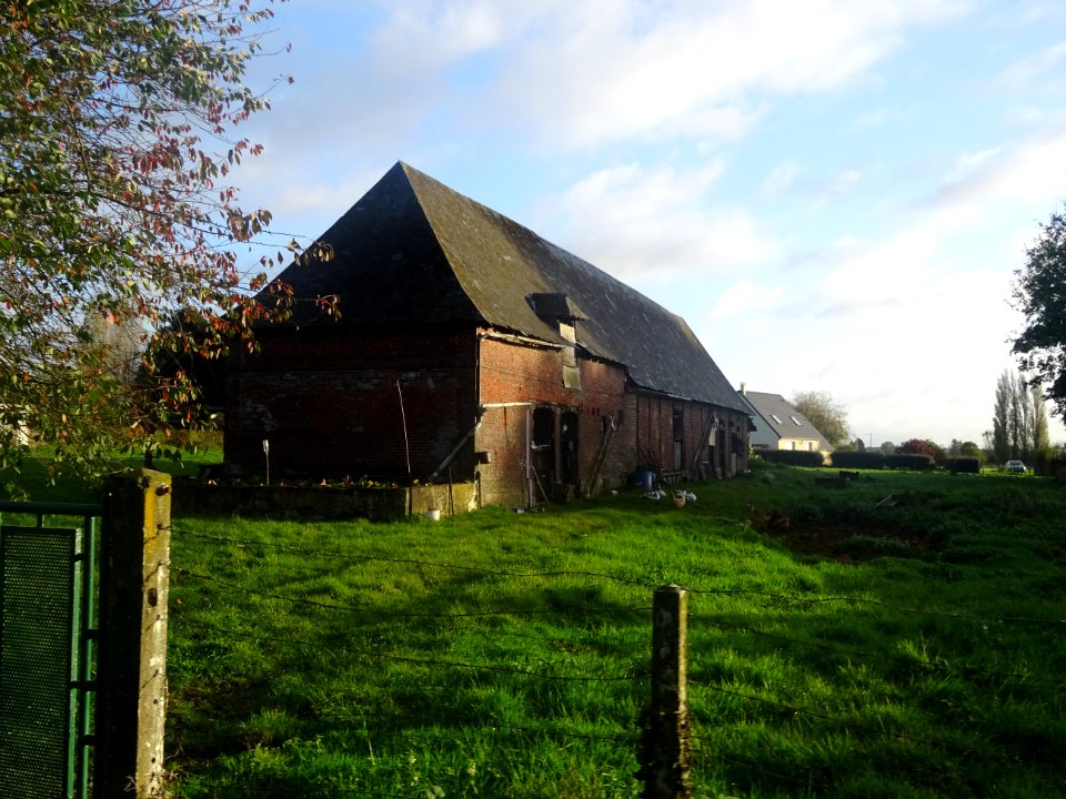 Ferme et prairie, Sainte-Croix-sur-Buchy, Seine-Maritime 