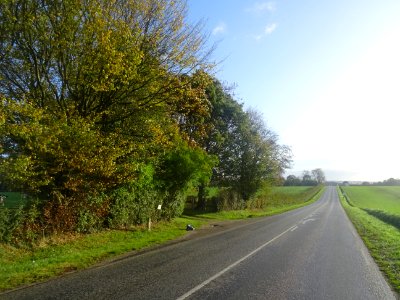 Ligne droite entre Buchy et Bosc-Bordel, Seine-Maritime 