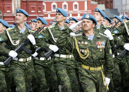 Vdv soldiers parade