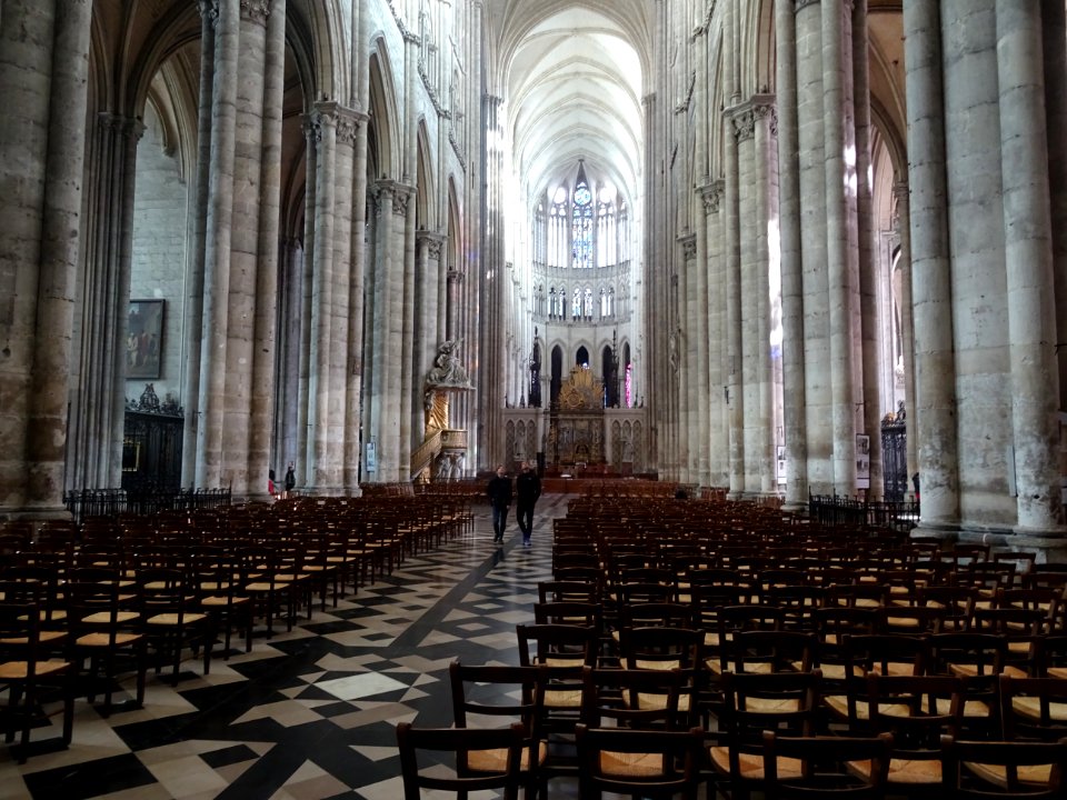 Nef, cathédrale Notre-Dame, Amiens, Somme 