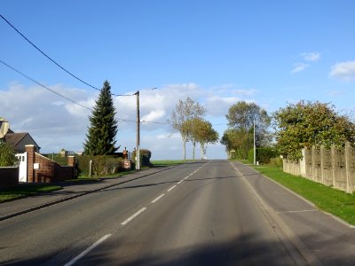 A la sortie d'Ayette, Pas-de-Calais 