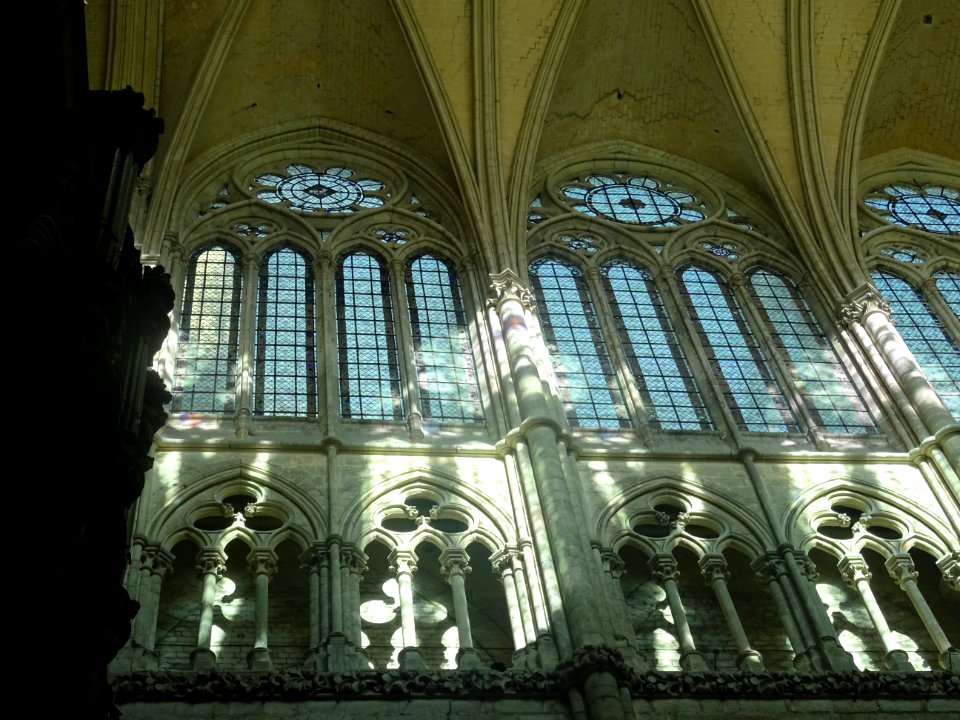 Vitraux, cathédrale Notre-Dame, Amiens, Somme 
