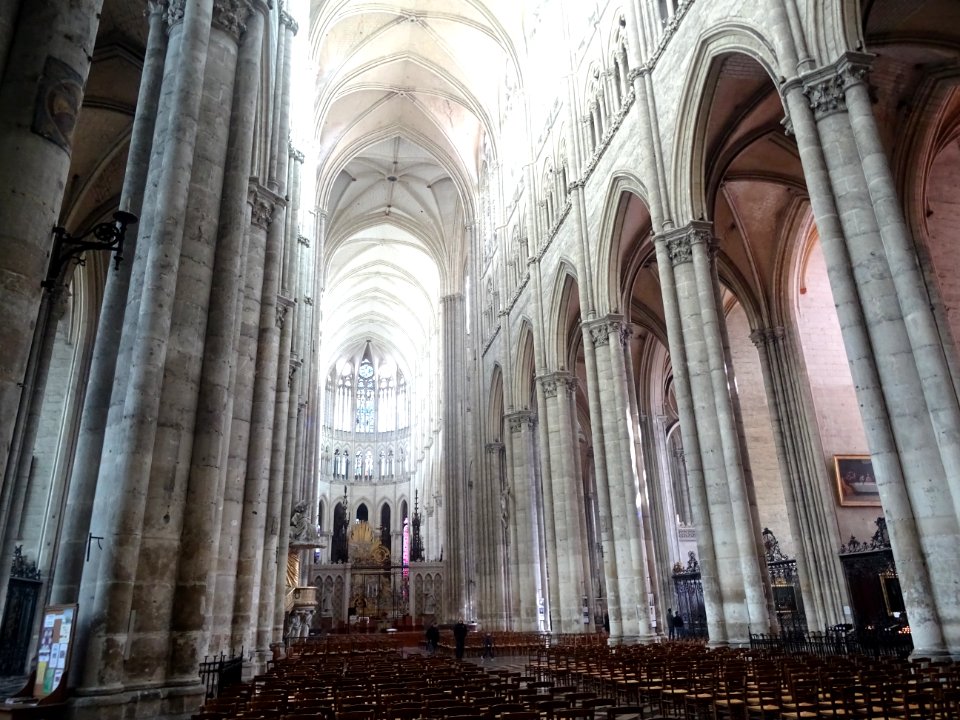 Nef, cathédrale Notre-Dame, Amiens, Somme 
