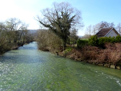 La rivière La Chiers, Charency-Vezin, Meurthe-et-Moselle 