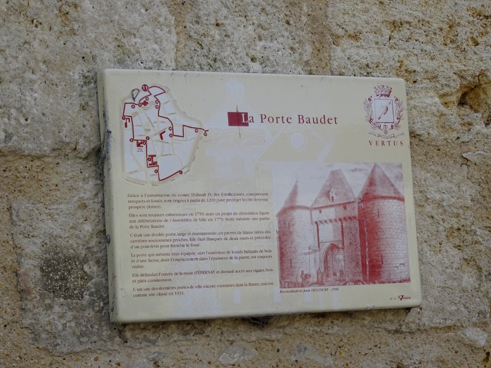 La porte Baudet, Vertus, Marne 