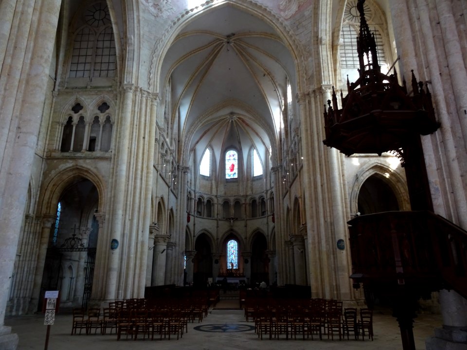 Nef, collégiale Saint-Quiriace, Provins, Seine-et-Marne 