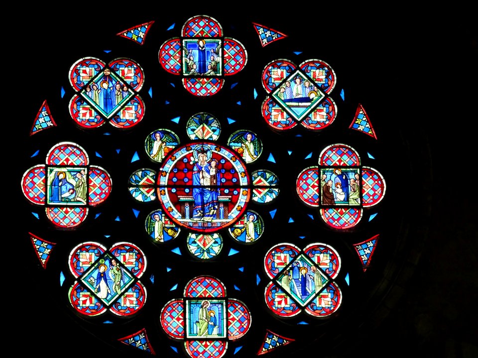 Autre rosace, église Notre-Dame, Epernay, Marne 