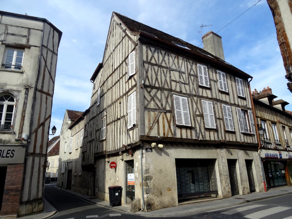 Maisons à colombages, Provins, Seine-et-Marne 