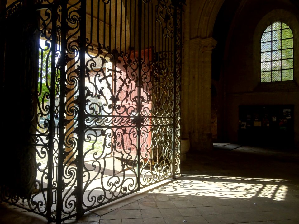 Grille, collégiale Saint-Quiriace, Provins, Seine-et-Marne… 