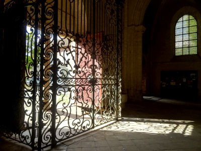 Grille, collégiale Saint-Quiriace, Provins, Seine-et-Marne… 
