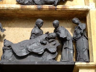 Fronton, église Saint-Ayoul, Provins, Seine-et-Marne 