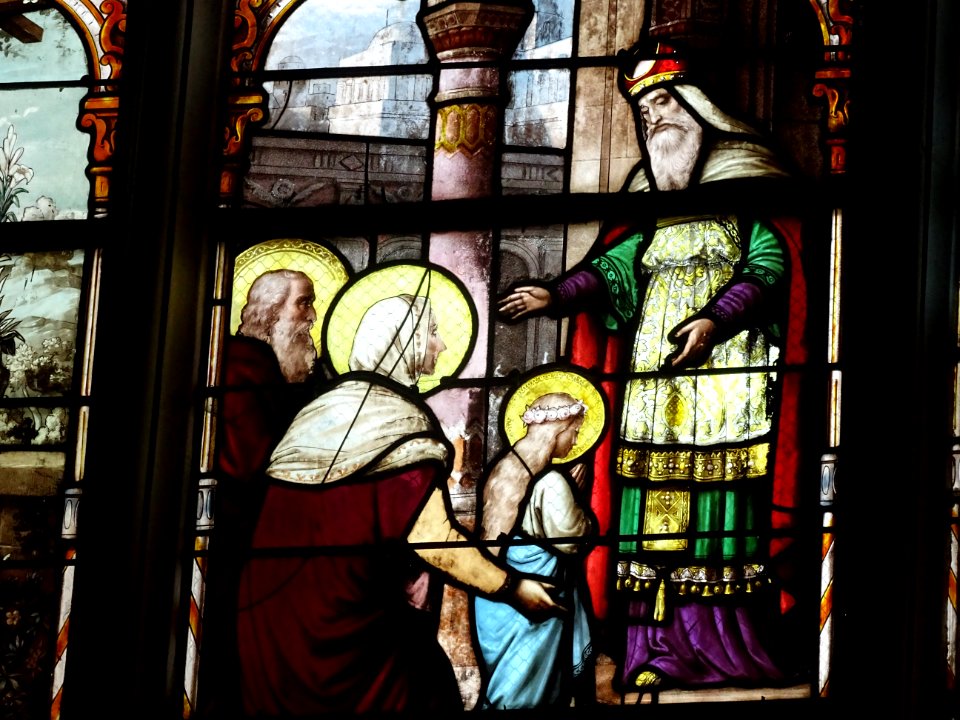 Vitrail, église Saint-Ayoul, Provins, Seine-et-Marne 