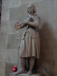 Statue de Jeanne d'Arc, église Notre-Dame, Epernay, Marne 