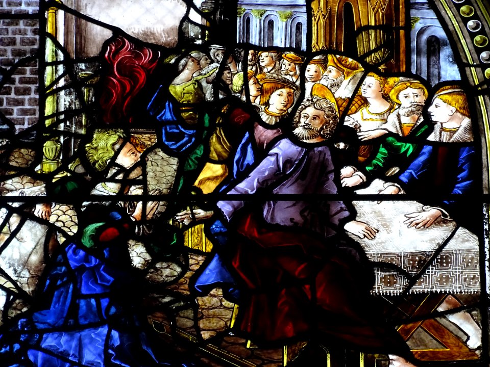 Vitrail, église Notre-Dame, Epernay, Marne 