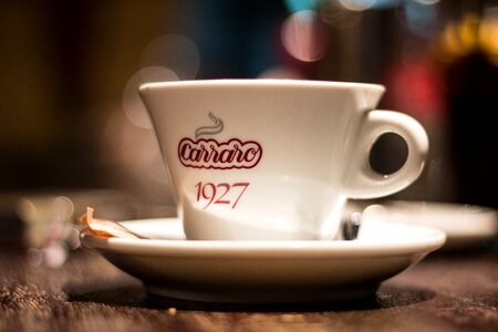 Bokeh background brown coffee brown cafe