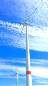 Power generation pinwheel sky photo