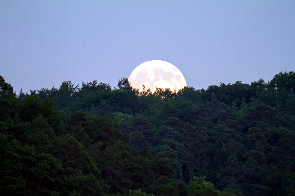 Moon mood night sky photo