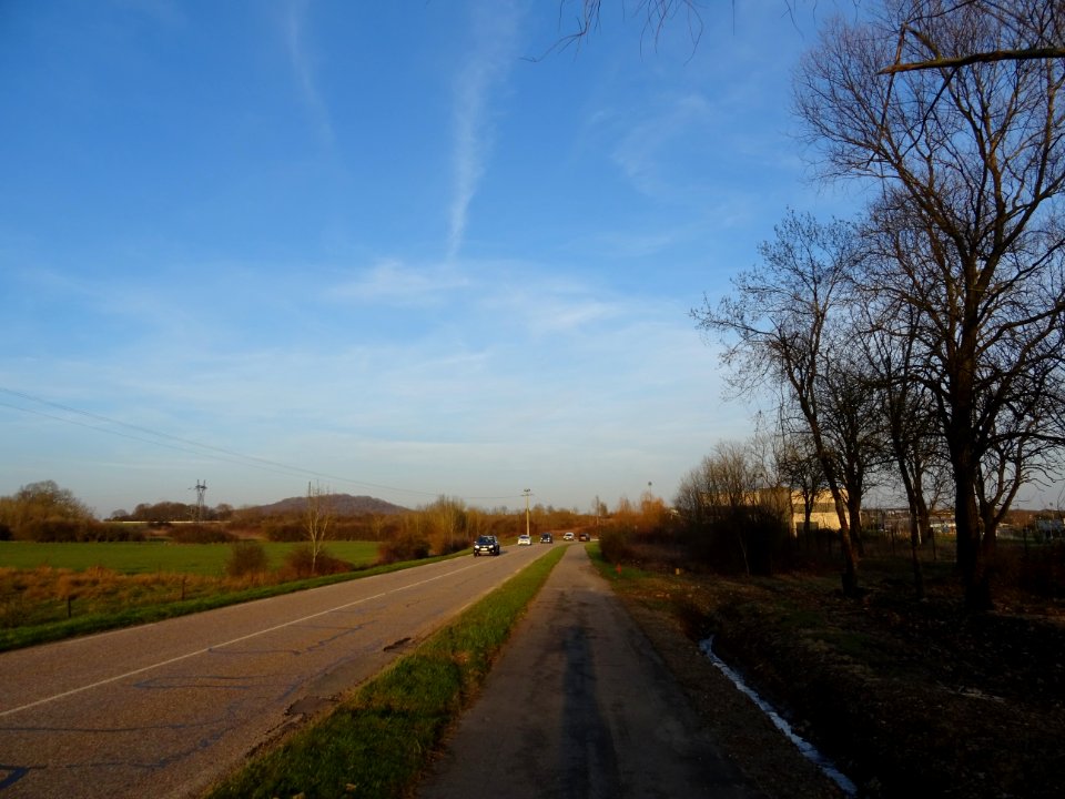 Sur la piste cyclable entre le Konacker et Thionville, Mos… 