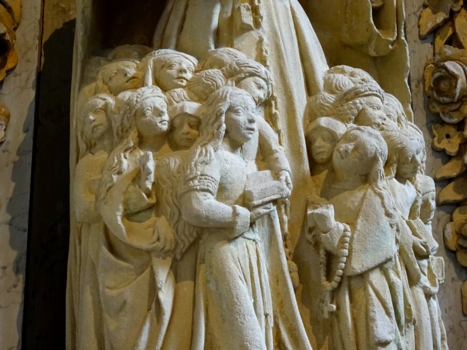 Détail des statues, basilique Notre-Dame d'Avioth, Avioth,… 