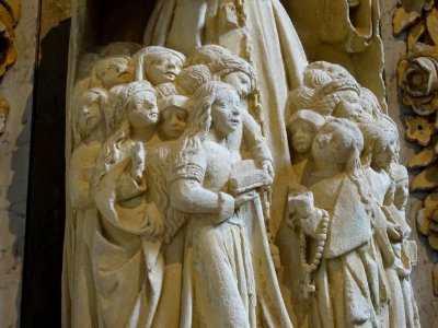 Détail des statues, basilique Notre-Dame d'Avioth, Avioth,… 