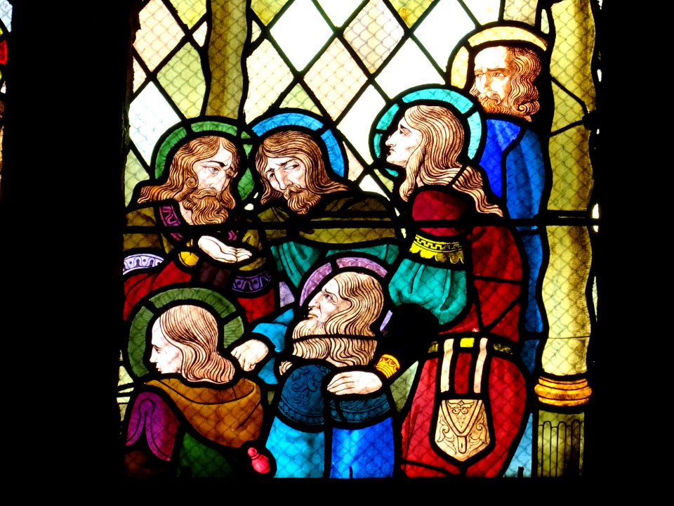 Vitrail, basilique Notre-Dame d'Avioth, Avioth, Meuse 