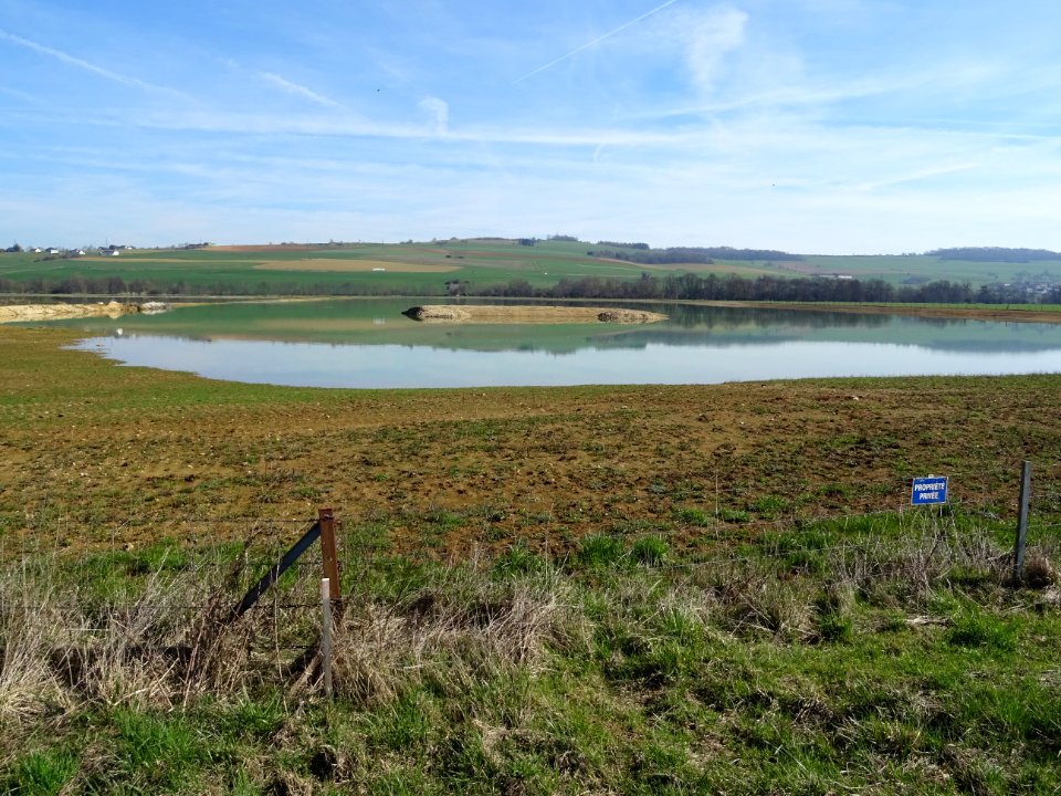 Bassin privé, près d'Autrecourt-et-Pourron, Ardennes 
