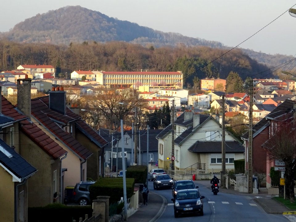 Vue sur les toits et les collines, Le Konacker, Moselle 