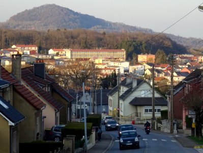 Vue sur les toits et les collines, Le Konacker, Moselle 