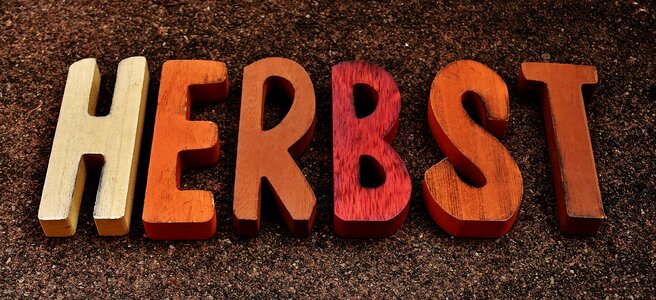 Lettering letters colorful photo