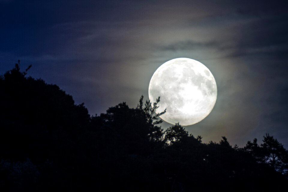 Moon mood night sky photo