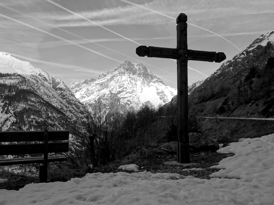 Croix et Mont Pelvoux 