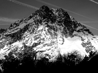 Clair-obscur sur le Mont Pelvoux photo