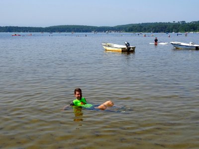 Le bonheur de la baignade ... après l'exploit 