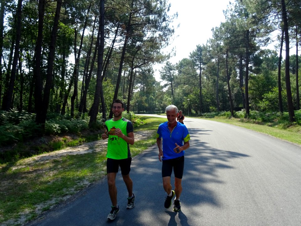 Une partie avec 2 autres coureurs rencontrés en cours de r… 