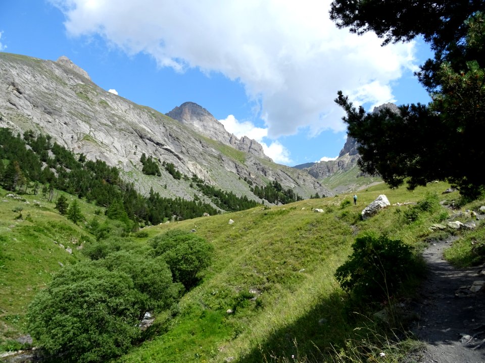 A l'entrée du vallon de l'Alpe du Lauzet 