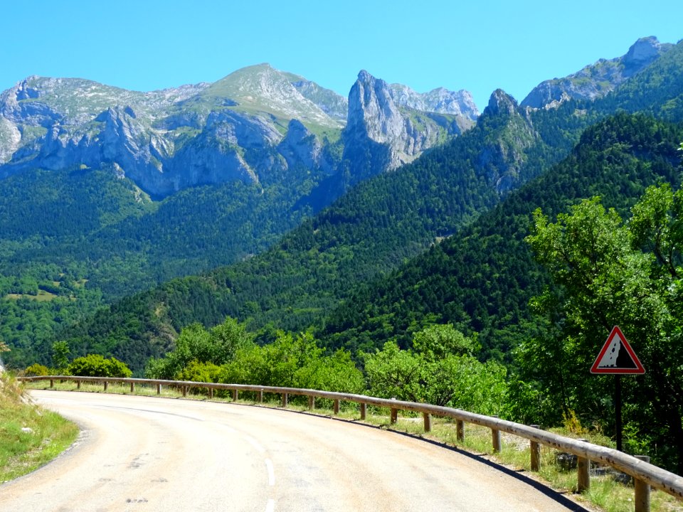 Paysage dans la descente vers La Posterle, Isère 